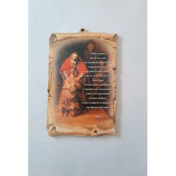 CONFESSIONE - Tavoletta con Preghiera Padre Nostro...
