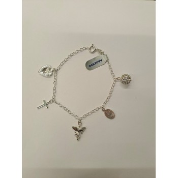 BRACCIALETTO - Argento con ciondoli 2