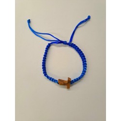 BRACCIALETTI - Braccialetto Regolabile con Tau Legno