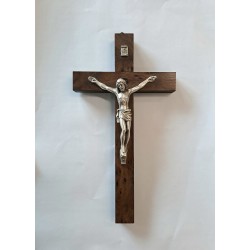 CROCE - Crocifisso da Appendere Legno Ulivo Scuro