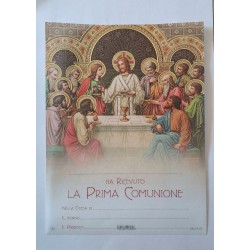 COMUNIONE - Pergamena Ricordo Comunione