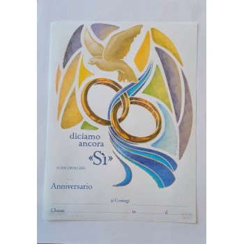 ANNIVERSARIO - Pergamena Ricordo Matrimonio