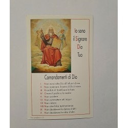 CONFESSIONE - Cartoncino formato Cartolina Comandamenti