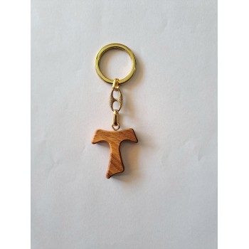 PORTACHIAVI - Porta Chiavi con Tau in Legno di Ulivo