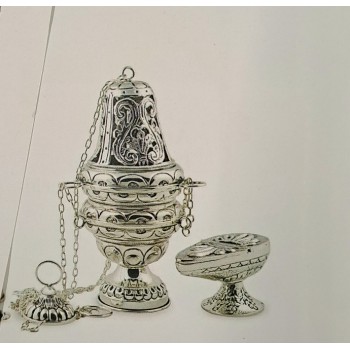 TURIBOLI - Turibolo ottone Casellato con Navetta fusa