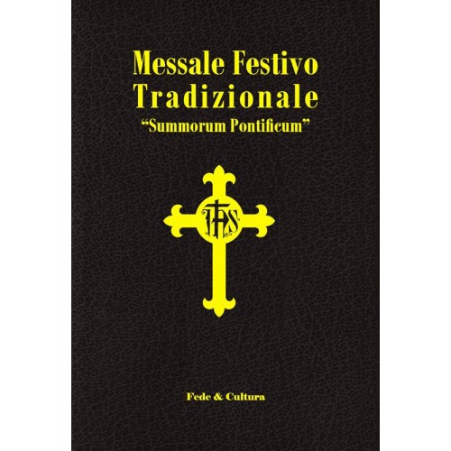 Messale Festivo Tradizionale in pelle - Latino e italiano