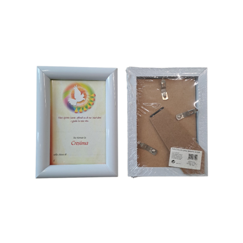 CORNICE - Portafoto e Porta Pergamena Bianca 10x15