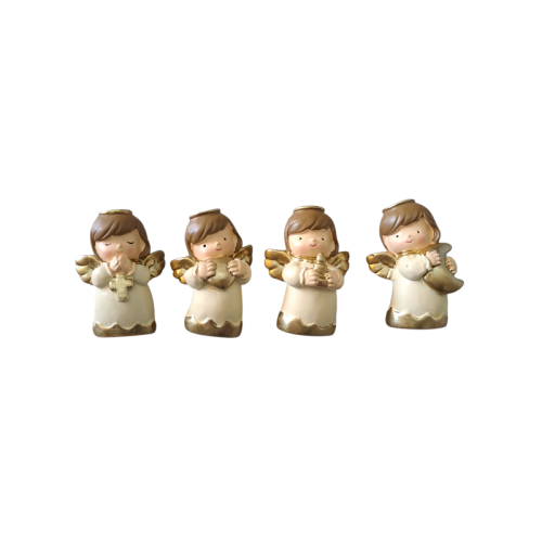 ANGELI - Angeli Beige Resina con dettagli dorati