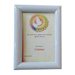 CORNICE - Portafoto e Porta Pergamena Bianca 10x15