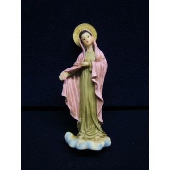 Statuina Madonna manto rosa 11cm