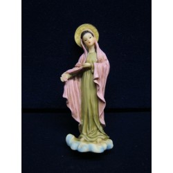 Statuina Madonna manto rosa 11cm