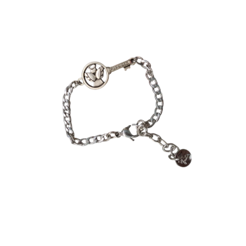 BRACCIALETTO - Acciaio con simbolo Chiave e Angelo