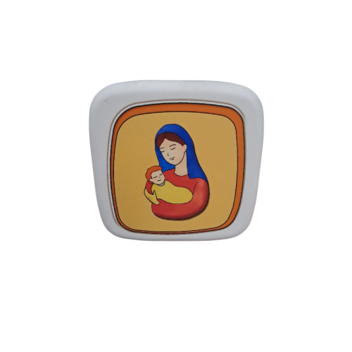 QUADRO - Quadretto Madonna con Bambino da Appoggio o da Appendere