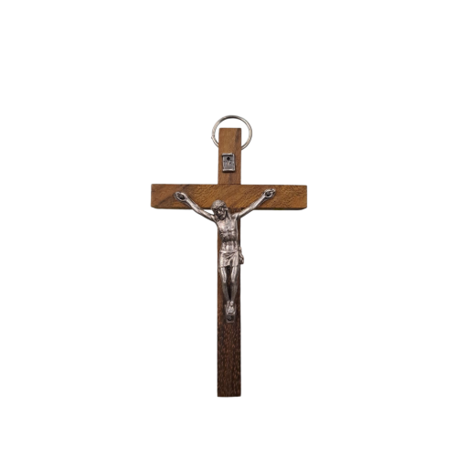 CROCE - Corpo Metallo 4cm e Base in Legno