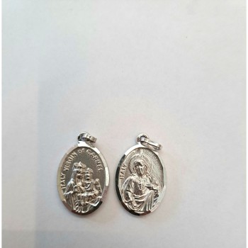 CARMELO - Medaglia Scapolare  Carmine Ovale in Argento