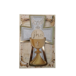 COMUNIONE e CRESIMA -  Croce con Colomba e Calice