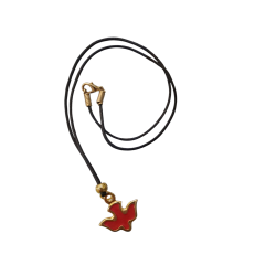 CIONDOLO - Collana Ciondolo Colomba rossa