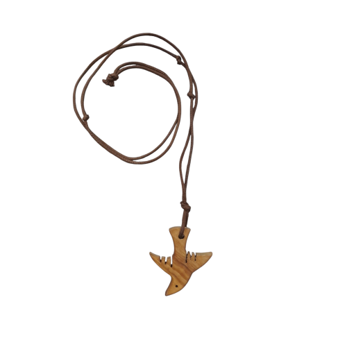 CIONDOLO - Ciondolo Collana Colomba legno di Ulivo