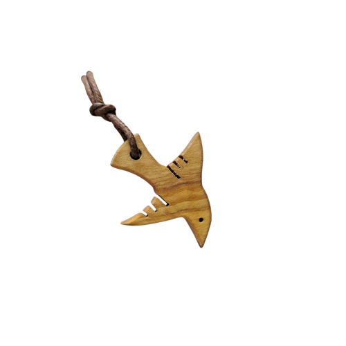 CIONDOLO - Ciondolo Collana Colomba legno di Ulivo