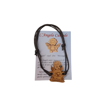 BRACCIALETTO - Angelo Custode in legno di Ulivo con... 2