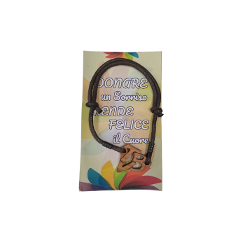 BRACCIALETTO - TVB (Ti Voglio Bene) legno di Ulivo 2