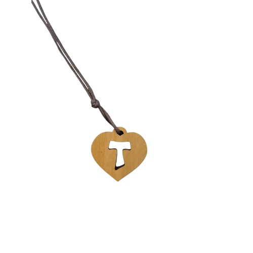 CIONDOLO - Collana Tau inciso su Cuore