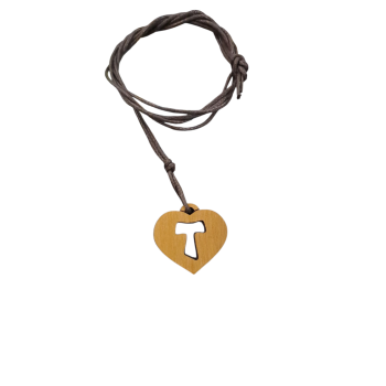 CIONDOLO - Collana Tau inciso su Cuore