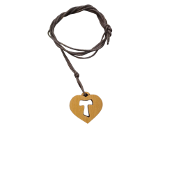 CIONDOLO - Collana Tau inciso su Cuore