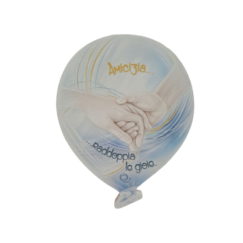 Quadretto Calamita Magnete Amicizia Legno dipinto