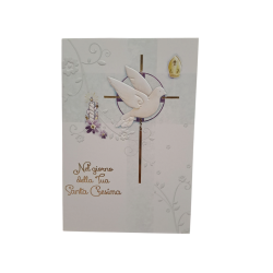 CRESIMA - Biglietto Auguri con Frase imbustato singolarmente
