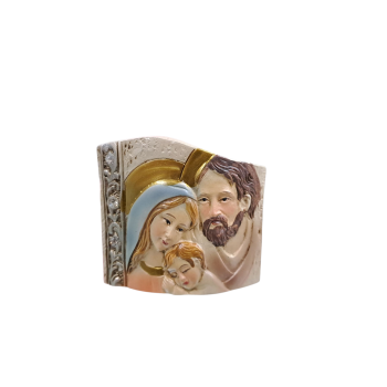 QUADRETTO - Sacra Famiglia in Resina 5.5cm