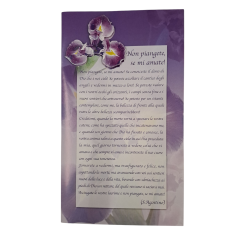 BIGLIETTO - "Non Piangete, se mi amate!" Sant'Agostino