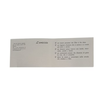 CARTONCINO - Significato dell' AMICIZIA Pieghevole 2