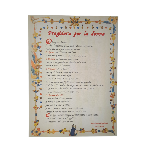 CARTONCINO - Preghiera per la Donna