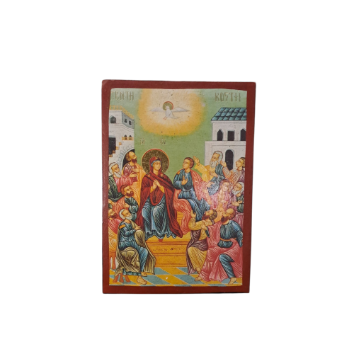 ICONA - Icona Greca discesa dello Spirito Santo su Maria e gli Apostoli