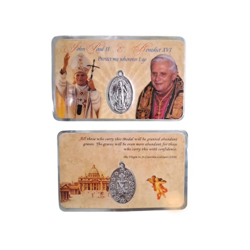 SANTINO - Giovanni Paolo II e Benedetto XVI con...