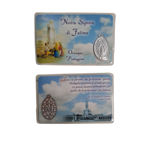 SANTINO - Blister Nostra Signora di Fatima con...