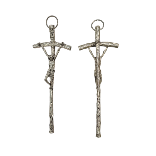 CROCE - Croce da Muro in Peltro 13x4,5cm