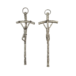 CROCE - Croce da Muro in Peltro 13x4,5cm