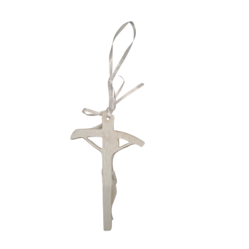 CROCE - Croce Bianca da Appendere 12x8cm 2