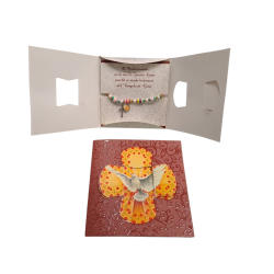 CRESIMA - Blister con Braccialetto con Croce e Medaglietta Spirito Santo