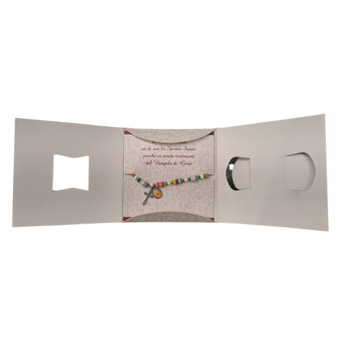 CRESIMA - Blister con Braccialetto con Croce e...