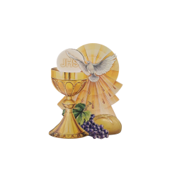 COMUNIONE e CRESIMA - Quadretto Calice e Colomba