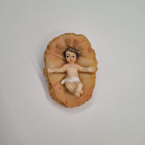 NATALE - Gesu' Bambino con culla 6 cm