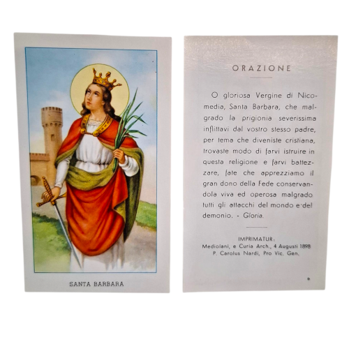 SANTINO S.BARBARA con preghiera