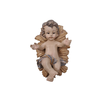 NATALE - Gesù Bambino con culla 11cm circa