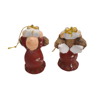 ANGELI - Angelo Simpatico con Boccoli in Terracotta