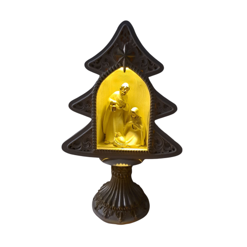 NATALE - Natività albero di Natale Luminoso 25 cm