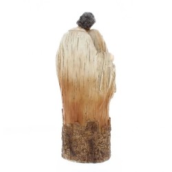 NATALE - Natività in resina effetto Legno 21cm