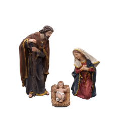 NATALE - OFFERTA Set Statuine del Presepe in Resina 11pz da 40cm